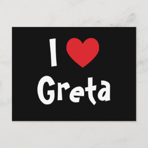 Postal Amo a Greta