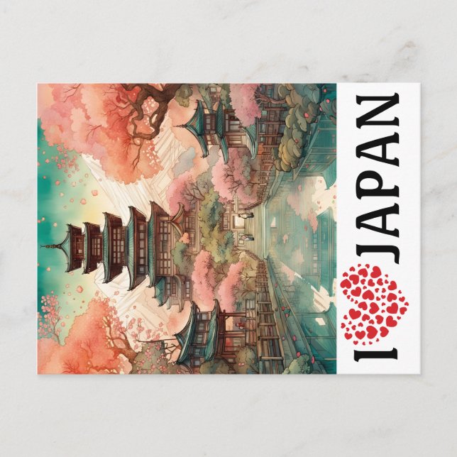 POSTAL AMO A JAPÓN (Anverso)