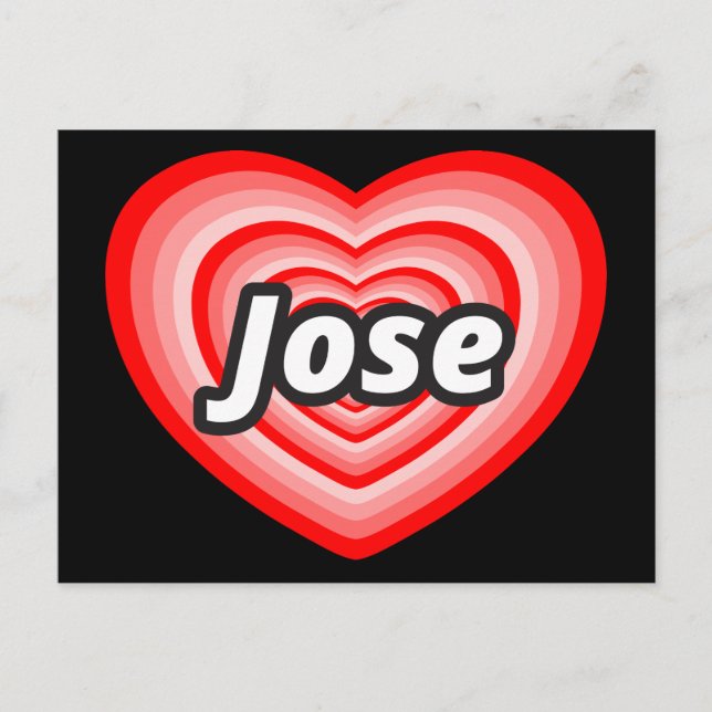 Postal Amo a José (Anverso)