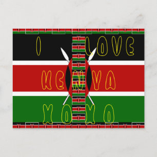 Postal Amo a Kenia XOXO