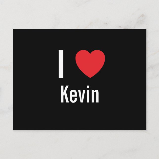 Postal Amo a Kevin (Anverso)