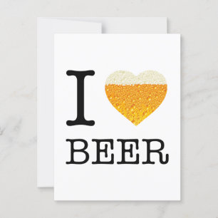Postal Amo a la cerveza
