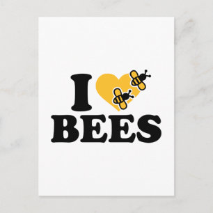 Postal Amo a las abejas