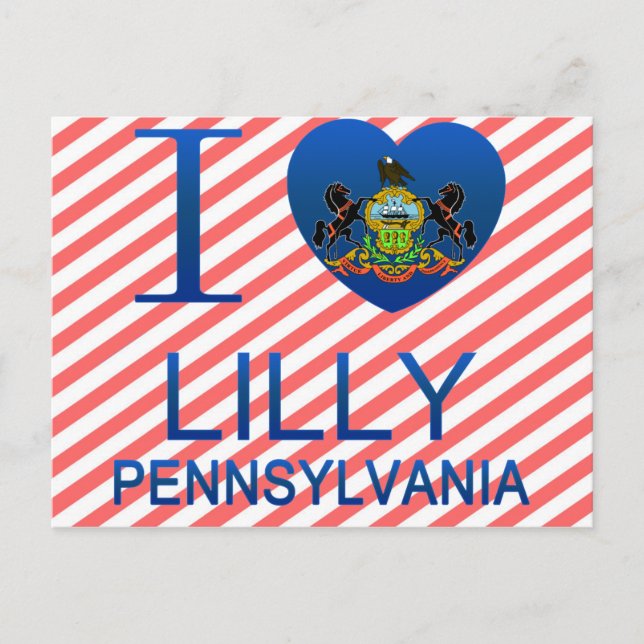 Postal Amo a Lilly, PA (Anverso)