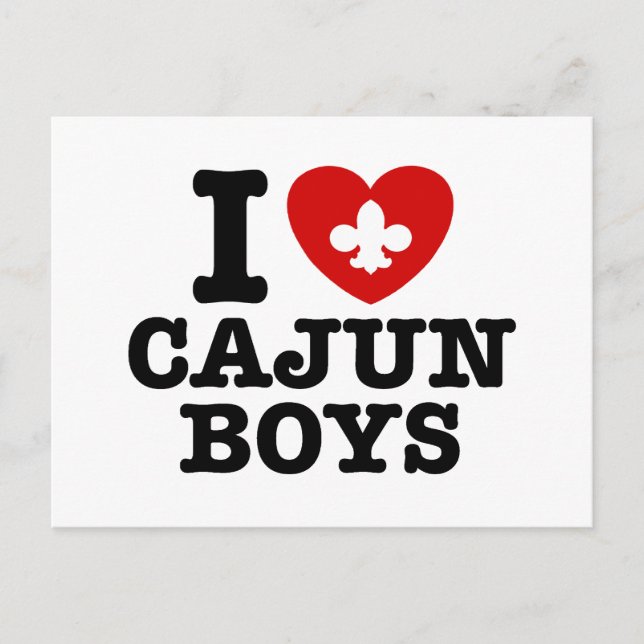 Postal Amo a los Cajun Boys (Anverso)