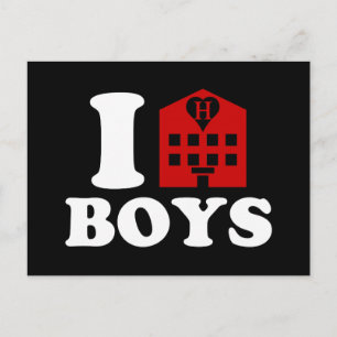 Postal Amo a los chicos del hotel