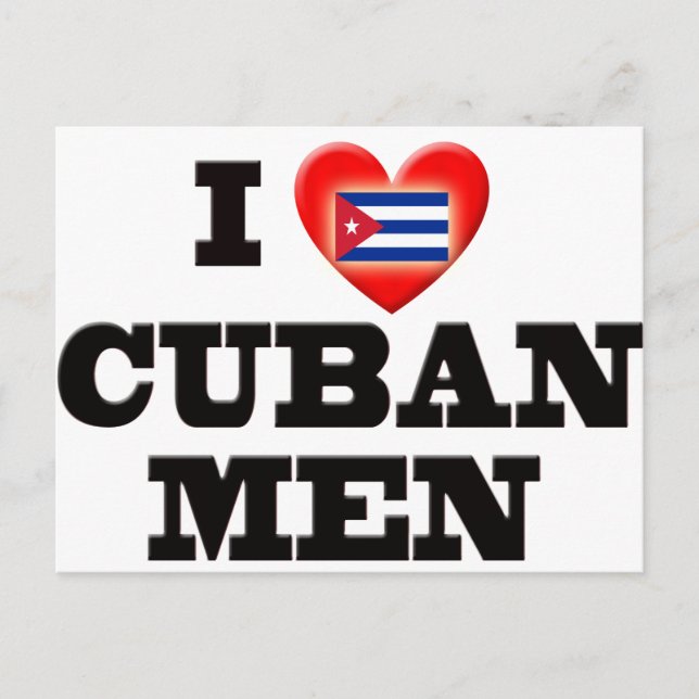 Postal Amo a los cubanos (Anverso)