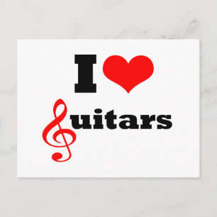 Postal Amo a los Guitars