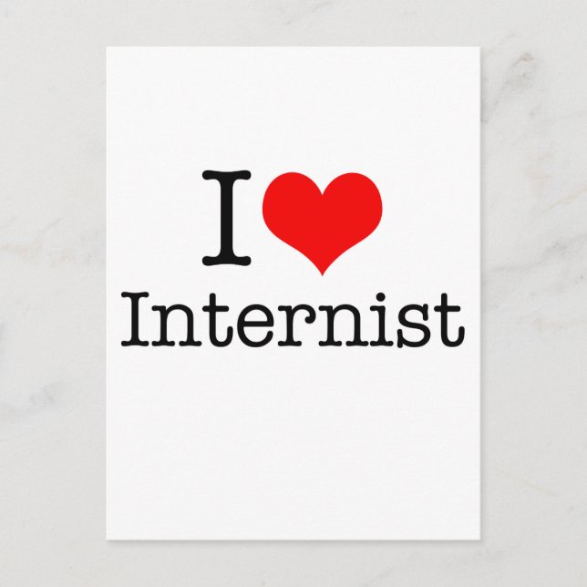 Postal Amo a los internistas (Anverso)