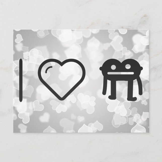 Postal Amo a los Monstruos (Anverso)