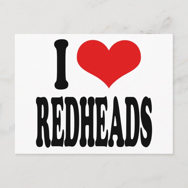 Postal Amo a los Redheads (Anverso)