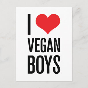 Postal Amo a los Vegan Boys