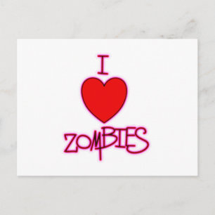 Postal ¡Amo A Los Zombies!