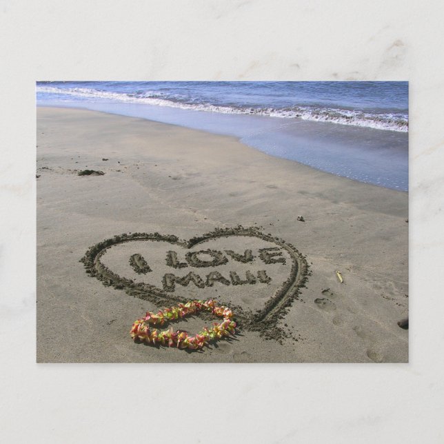 Postal Amo a Maui (Anverso)