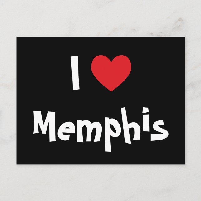 Postal Amo a Memphis (Anverso)