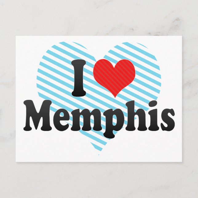 Postal Amo a Memphis (Anverso)
