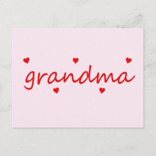 Postal Amo a mi abuela
