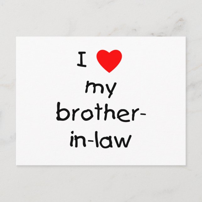 Postal Amo a mi cuñado (Anverso)