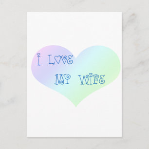 Postal Amo a mi esposa