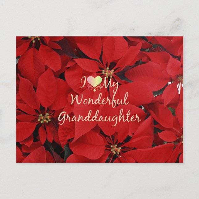 Postal Amo A Mi Hija Maravillosa, Navidades (Anverso)