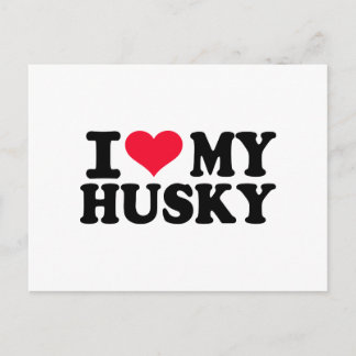 Postal Amo a mi Husky
