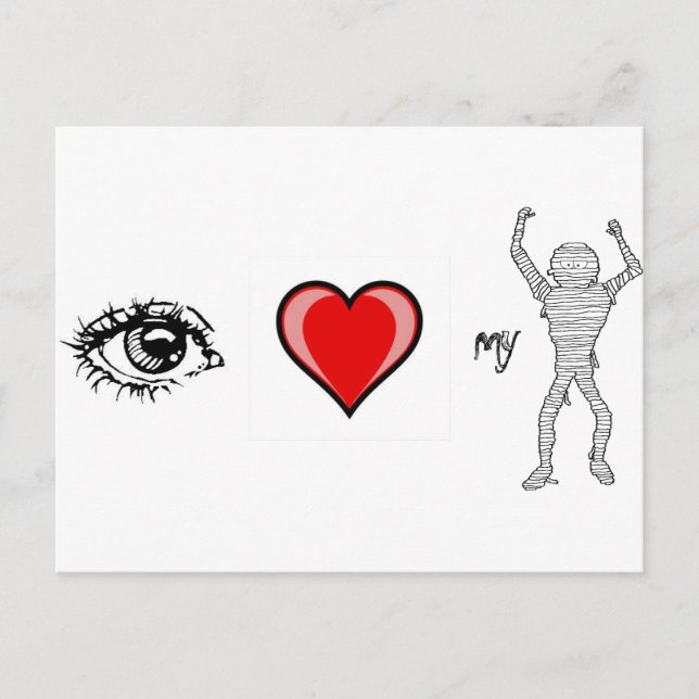 Postal Amo a mi mamá (Anverso)