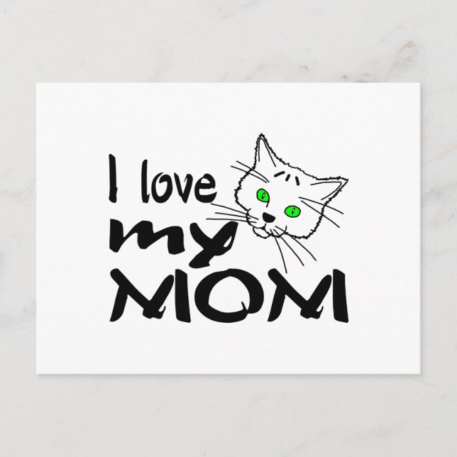 Postal Amo A Mi Mamá (Anverso)