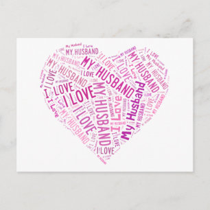 Postal Amo a mi marido