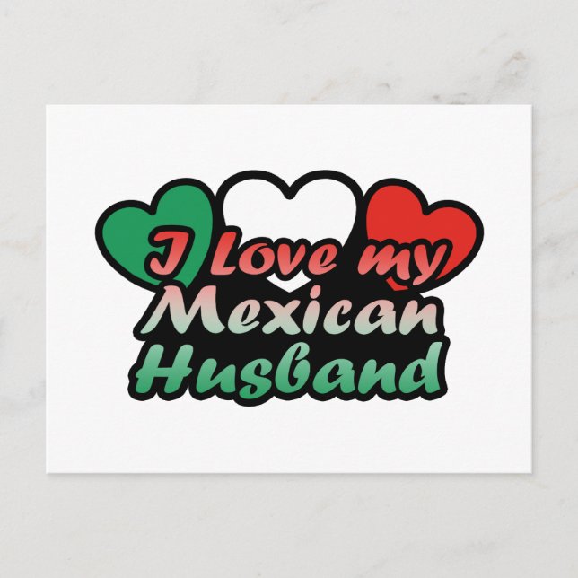Postal Amo a mi marido mexicano (Anverso)