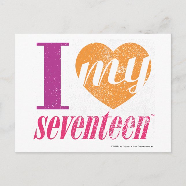 Postal Amo a mi Naranja de 17 años (Anverso)