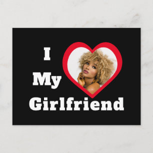 Postal Amo a mi novia Bae Foto personalizada personalizad