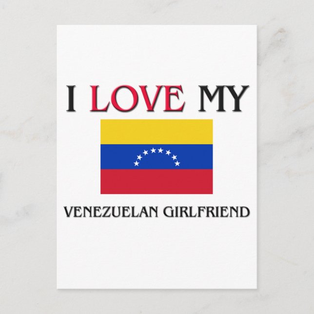 Postal Amo a mi novia venezolana (Anverso)