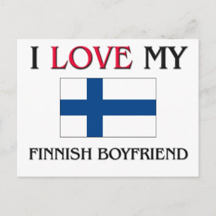 Postal Amo a mi novio finlandés
