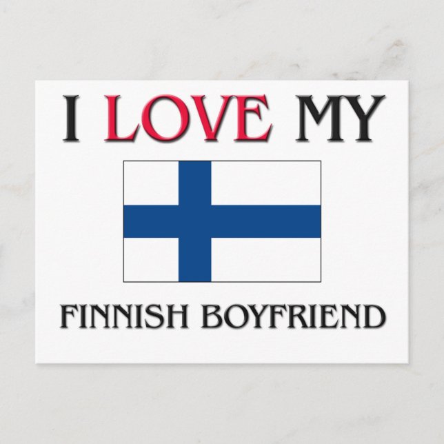 Postal Amo a mi novio finlandés (Anverso)
