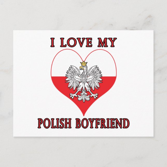 Postal Amo a mi novio polaco (Anverso)