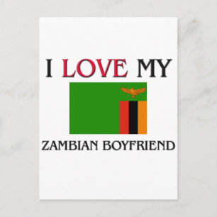 Postal Amo a mi novio zambiano