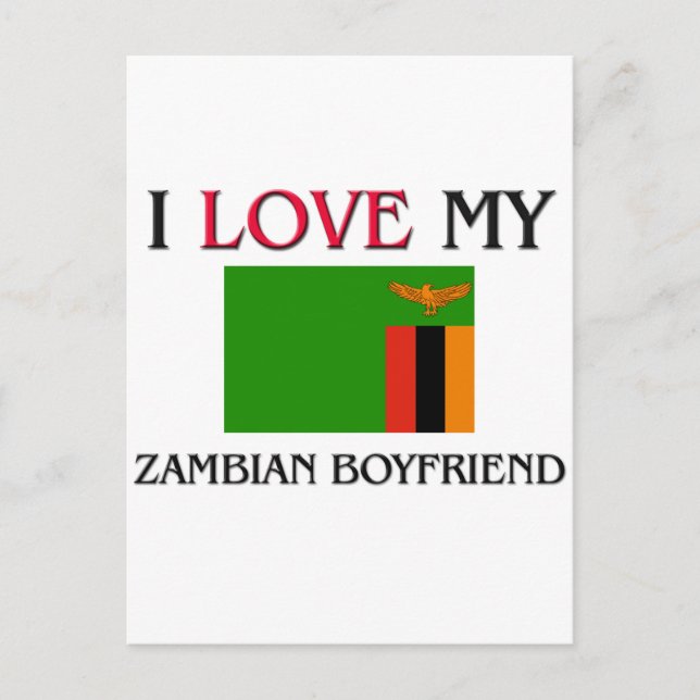 Postal Amo a mi novio zambiano (Anverso)