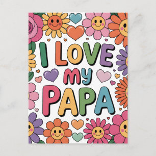 Postal Amo a mi papá