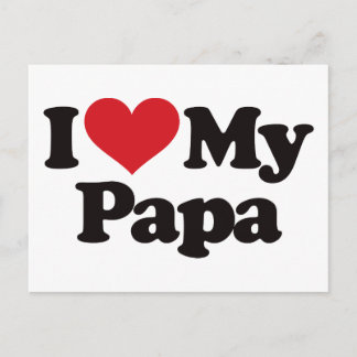 Postal Amo a mi papá