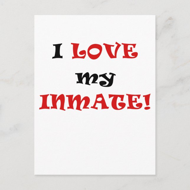 Postal Amo a mi recluso (Anverso)