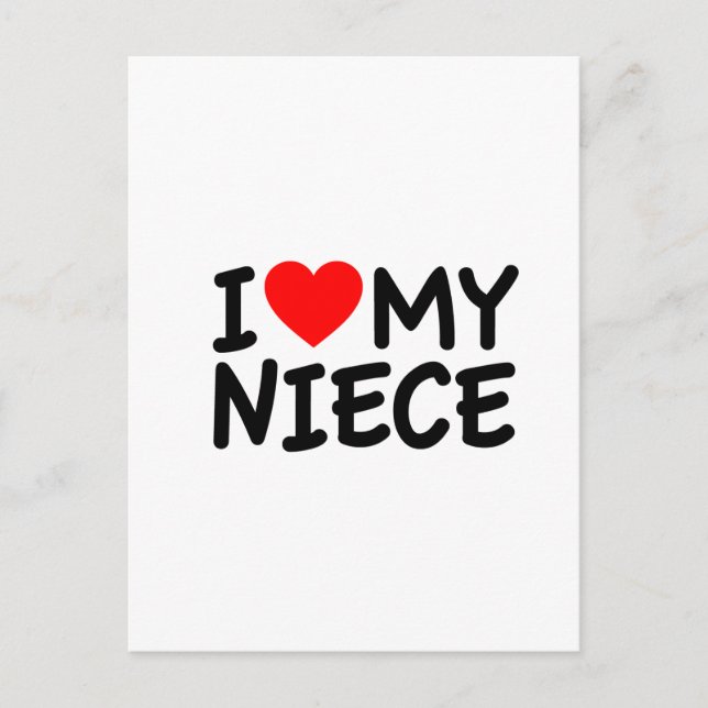 Postal Amo a mi sobrina (Anverso)