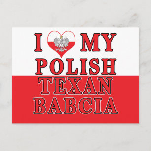 Postal Amo a mi texana polaca Babcia