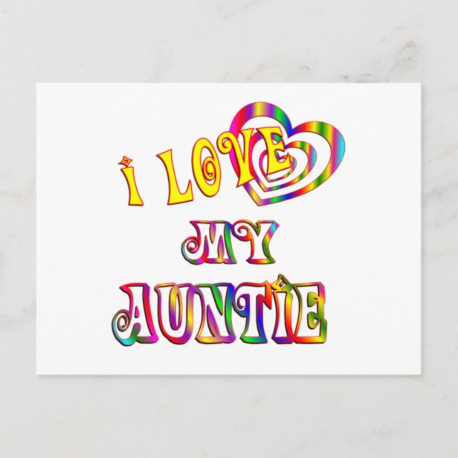 Postal Amo A Mi Tía (Anverso)