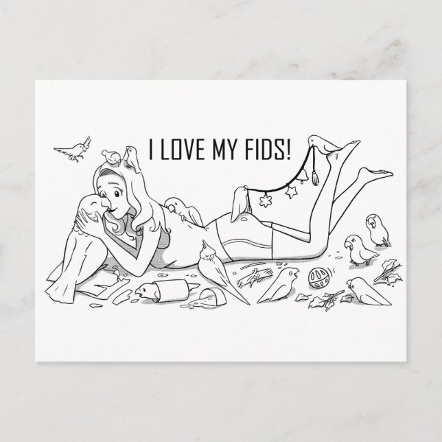 Postal Amo a mis amigos (Anverso)