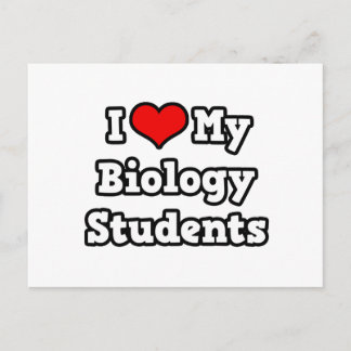 Postal Amo A Mis Estudiantes De Biología