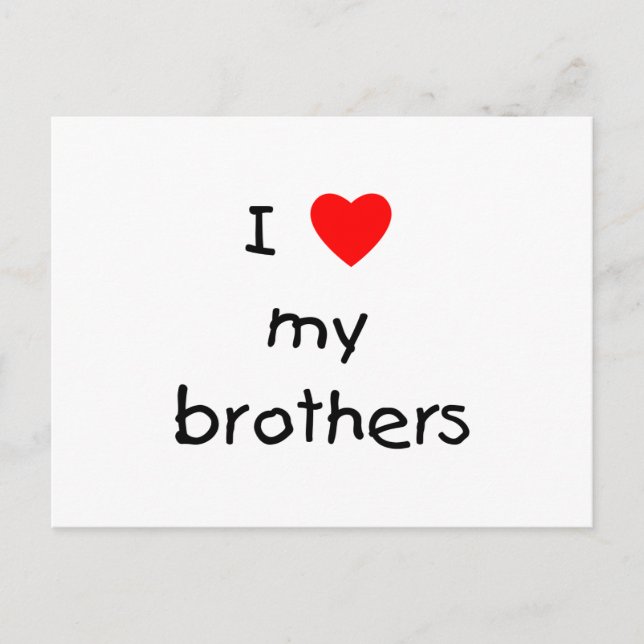 Postal Amo A Mis Hermanos (Anverso)