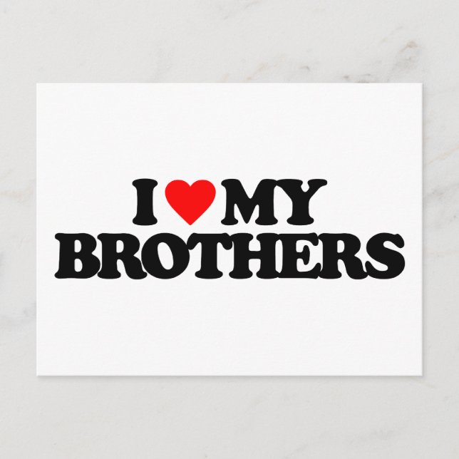 POSTAL AMO A MIS HERMANOS (Anverso)