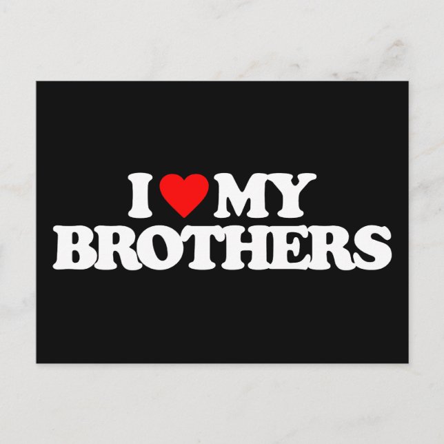 POSTAL AMO A MIS HERMANOS (Anverso)