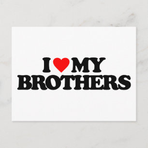 POSTAL AMO A MIS HERMANOS