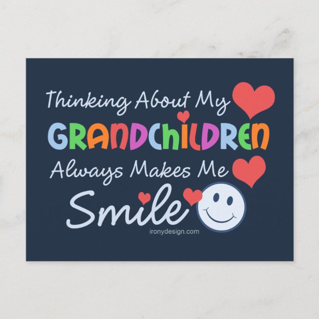 Postal Amo a mis nietos (Anverso)